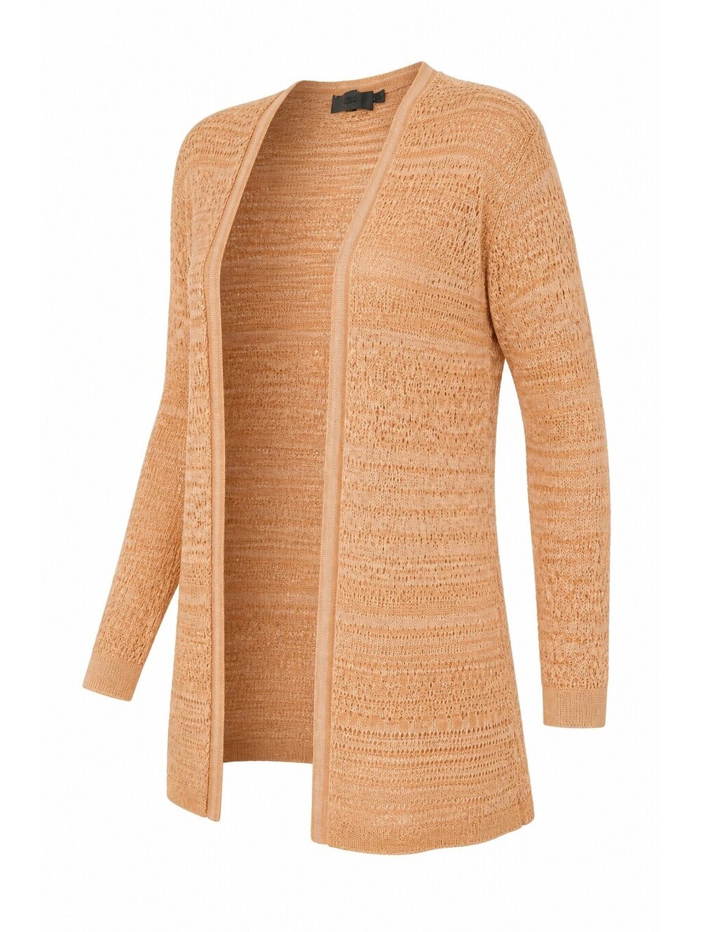Sweet n Sinful Peach Knit Open Front Cardigan Size Small